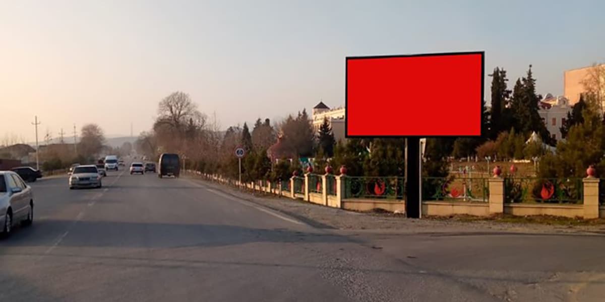 BL 162, Göyçay. Aznar Göyçay Nar Emalı Zavodunun qarşısı